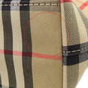 バーバリー BURBERRY ヴィンテージチェック トート 8017740 アーカイブベージュ コットン 2WAYバッグ シルバー金具 黒 赤 ロゴ ショルダー