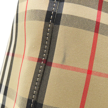 バーバリー BURBERRY ヴィンテージチェック トート 8017740 アーカイブベージュ コットン 2WAYバッグ シルバー金具 黒 赤 ロゴ ショルダー