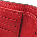 ルイヴィトン LOUIS VUITTON ポルトフォイユ ヴィクトリーヌ N41659 レッド ダミエキャンバス 三つ折り財布 赤 茶 コンパクトウォレット