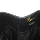 プラダ PRADA ガレリア サフィアーノ ラージバッグ 1BA274 ブラック レザー 2WAYバッグ シルバー金具 黒 ショルダー ハンドバッグ イニシャル刻印あり
