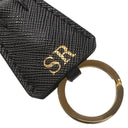 プラダ PRADA ガレリア サフィアーノ ラージバッグ 1BA274 ブラック レザー 2WAYバッグ シルバー金具 黒 ショルダー ハンドバッグ イニシャル刻印あり