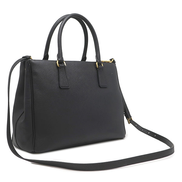 プラダ 1BA274 トートバッグ ブラック  PRADA サフィアーノ プラダ PRADA ガレリア サフィアーノ ラージバッグ 1BA274 ブラック