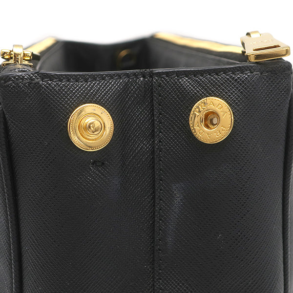 プラダ PRADA ガレリア サフィアーノ ラージバッグ 1BA274 ブラック