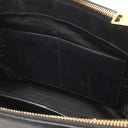 プラダ PRADA ガレリア サフィアーノ ラージバッグ 1BA274 ブラック レザー 2WAYバッグ シルバー金具 黒 ショルダー ハンドバッグ イニシャル刻印あり