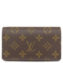 ルイヴィトン LOUIS VUITTON ポルトフォイユ トレゾール M61736 モノグラム モノグラムキャンバス 二つ折り財布 ゴールド金具 茶 L字ファスナー イニシャル刻印あり