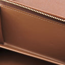 ルイヴィトン LOUIS VUITTON ポルトフォイユ トレゾール M61736 モノグラム モノグラムキャンバス 二つ折り財布 ゴールド金具 茶 L字ファスナー イニシャル刻印あり