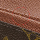 ルイヴィトン LOUIS VUITTON ポルトフォイユ トレゾール M61736 モノグラム モノグラムキャンバス 二つ折り財布 ゴールド金具 茶 L字ファスナー イニシャル刻印あり
