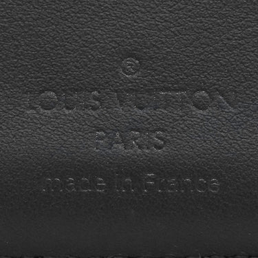 ルイヴィトン LOUIS VUITTON ポルトフォイユ マルコ M81742 ノワール レザー LVアエログラム 二つ折り財布 ブラック金具 黒