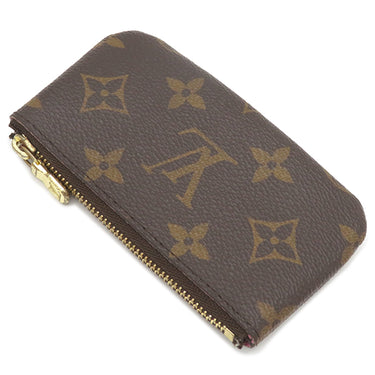 ルイヴィトン LOUIS VUITTON カードキーケース ポシェット クレ M81639 モノグラム モノグラムキャンバス コインケース ゴールド金具 茶 キーチェーン付き ヴィヴィエンヌ