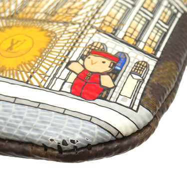 ルイヴィトン LOUIS VUITTON カードキーケース ポシェット クレ M81639 モノグラム モノグラムキャンバス コインケース ゴールド金具 茶 キーチェーン付き ヴィヴィエンヌ