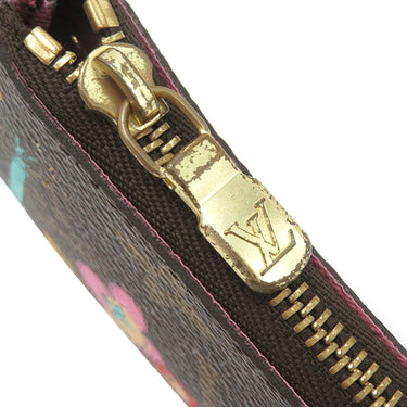 ルイヴィトン LOUIS VUITTON カードキーケース ポシェット クレ M81639 モノグラム モノグラムキャンバス コインケース ゴールド金具 茶 キーチェーン付き ヴィヴィエンヌ