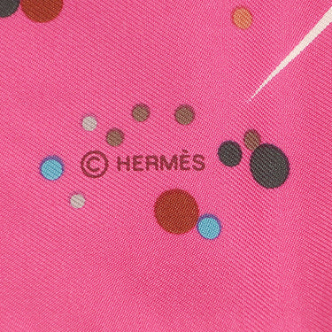 エルメス HERMES カレ90 CARRE ピンク×マルチカラー シルク スカーフ 【MAGIC KELLY/マジックケリー】