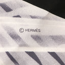 エルメス HERMES カレ90 ネイビー×ブラック×ホワイト シルク スカーフ 【PLEASE CHECK-IN/プリーズチェックイン】