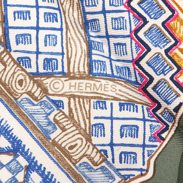 エルメス HERMES カレ90 CARRE ヴェールアマンド×ローズ シルク スカーフ 【SUPER SILK QUEST/スーパー シルク クエスト】