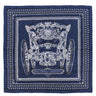 エルメス HERMES カレ55 CARRE ネイビー シルク スカーフ 【Grand Carrosse pour vn Ambassadeur/大使の偉大な運送】