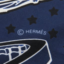 エルメス HERMES カレ55 CARRE ネイビー シルク スカーフ 【Grand Carrosse pour vn Ambassadeur/大使の偉大な運送】
