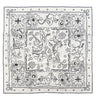 エルメス HERMES カレ55 CARRE ホワイト×ブラック シルク スカーフ 新品 未使用【ANIMAUX BANDANA/アニマル バンダナ】