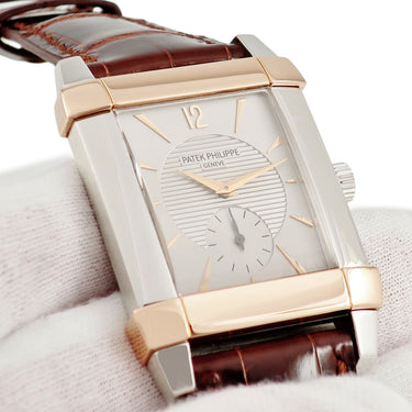 腕時計 パテックフィリップ PATEK PHILIPPE ゴンドーロ 5111PR-001 手巻き メンズ Pt950×K18RG コンビ スモールセコンド プラチナ