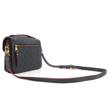 ルイヴィトン LOUIS VUITTON ポシェット メティス MM M44071 マリーヌルージュ モノグラムアンプラント 2WAYバッグ ゴールド金具 紺 赤 ハンドバッグ ショルダーバッグ