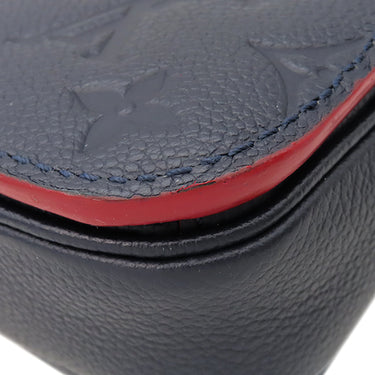 ルイヴィトン LOUIS VUITTON ポシェット メティス MM M44071 マリーヌルージュ モノグラムアンプラント 2WAYバッグ ゴールド金具 紺 赤 ハンドバッグ ショルダーバッグ