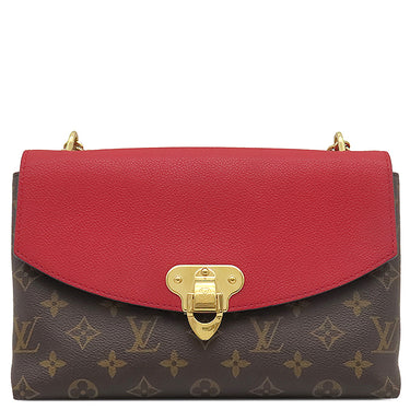 ルイヴィトン LOUIS VUITTON サン プラシード M43713 スリーズ モノグラムキャンバス ショルダーバッグ ゴールド金具 茶 チェーンショルダー
