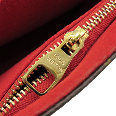 ルイヴィトン LOUIS VUITTON サン プラシード M43713 スリーズ モノグラムキャンバス ショルダーバッグ ゴールド金具 茶 チェーンショルダー