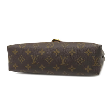 ルイヴィトン LOUIS VUITTON サン プラシード M43713 スリーズ モノグラムキャンバス ショルダーバッグ ゴールド金具 茶 チェーンショルダー