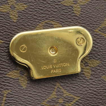 ルイヴィトン LOUIS VUITTON サン プラシード M43713 スリーズ モノグラムキャンバス ショルダーバッグ ゴールド金具 茶 チェーンショルダー