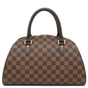 ルイヴィトン LOUIS VUITTON リベラMM N41434 ダミエエベヌ ダミエキャンバス ハンドバッグ ゴールド金具 ボストン