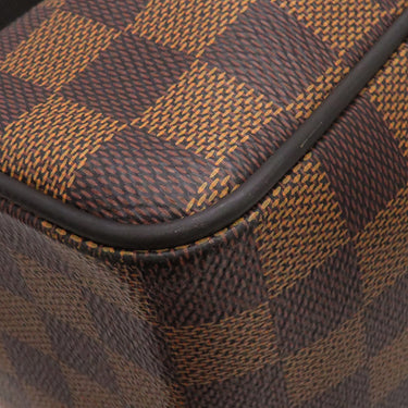 ルイヴィトン LOUIS VUITTON ディストリクト MM NM N41032 ダミエエベヌ ダミエキャンバス ショルダーバッグ ゴールド金具 茶 肩掛け