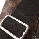 ルイヴィトン LOUIS VUITTON ディストリクト MM NM N41032 ダミエエベヌ ダミエキャンバス ショルダーバッグ ゴールド金具 茶 肩掛け