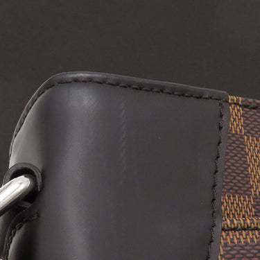 ルイヴィトン LOUIS VUITTON ディストリクト MM NM N41032 ダミエエベヌ ダミエキャンバス ショルダーバッグ ゴールド金具 茶 肩掛け