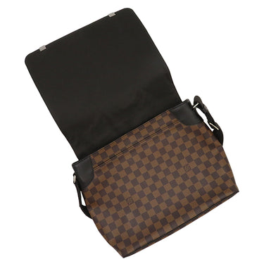 ルイヴィトン LOUIS VUITTON ディストリクト MM NM N41032 ダミエエベヌ ダミエキャンバス ショルダーバッグ ゴールド金具 茶 肩掛け