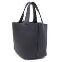 エルメス HERMES ピコタンロックPM ブルーニュイ トリヨンクレマンス ハンドバッグ シルバー金具 新品 未使用 ネイビー