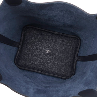 エルメス HERMES ピコタンロックPM ブルーニュイ トリヨンクレマンス ハンドバッグ シルバー金具 新品 未使用 ネイビー