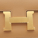 エルメス HERMES コンスタンス ミニ 3 ミロワール ビスキュイ ヴォーエプソン ショルダーバッグ ゴールド金具 新品 未使用 茶