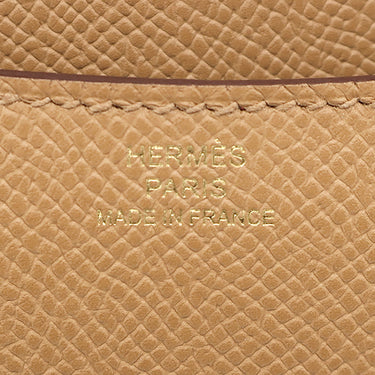 エルメス HERMES コンスタンス ミニ 3 ミロワール ビスキュイ ヴォーエプソン ショルダーバッグ ゴールド金具 新品 未使用 茶