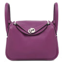 エルメス HERMES リンディ ミニ 20 アネモネ ヴォースイフト ショルダーバッグ シルバー金具 紫 リカラー有