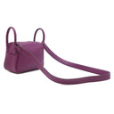 エルメス HERMES リンディ ミニ 20 アネモネ ヴォースイフト ショルダーバッグ シルバー金具 紫 リカラー有