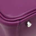 エルメス HERMES リンディ ミニ 20 アネモネ ヴォースイフト ショルダーバッグ シルバー金具 紫 リカラー有