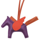 エルメス HERMES ロデオPM ペガサス バイオレット×コーネリアン×カプシーヌ アニョーミロ バッグチャーム 紫 赤 オレンジ