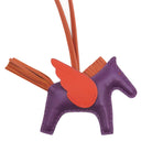 エルメス HERMES ロデオPM ペガサス バイオレット×コーネリアン×カプシーヌ アニョーミロ バッグチャーム 紫 赤 オレンジ