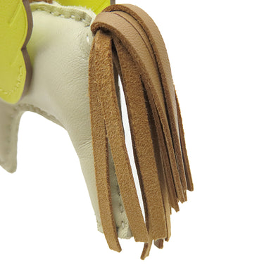 エルメス HERMES ロデオPM ペガサス クレ×ライム×チャイ アニョーミロ バッグチャーム オフホワイト 黄色 茶