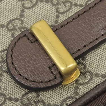 グッチ GUCCI サヴォイ キャビン トロリーバッグ スモール 693646 ベージュ×ブラウン GGスプリームキャンバス レザー キャリーバッグ ゴールド金具 スーツケース 4輪