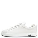 エルメス HERMES キッド H251075Z 90380 白 カーフ シェーブルヴェロア #38 スニーカー 新品 未使用 白 黒