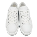 エルメス HERMES キッド H251075Z 90380 白 カーフ シェーブルヴェロア #38 スニーカー 新品 未使用 白 黒