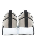 エルメス HERMES バウンシング H252010Z 02340 黒 キャンバス ゴートスキン #37.5 スニーカー 白 黒 フリンジ