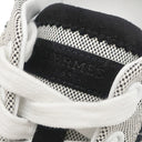 エルメス HERMES バウンシング H252010Z 02340 黒 キャンバス ゴートスキン #37.5 スニーカー 白 黒 フリンジ