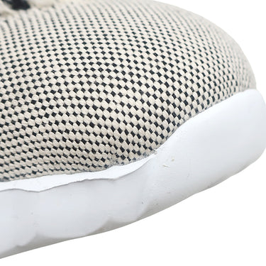 エルメス HERMES バウンシング H252010Z 02340 黒 キャンバス ゴートスキン #37.5 スニーカー 白 黒 フリンジ