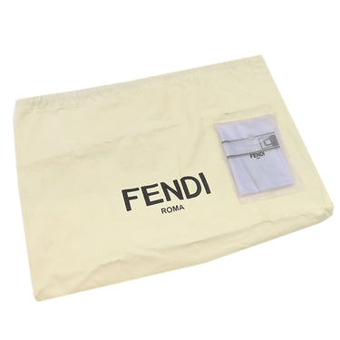 フェンディ FENDI ピーカブー セレリア ベージュ レザー ハンドバッグ シルバー金具 茶 ショルダーストラップ欠品